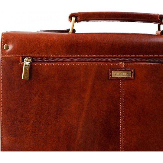 Мужская сумка Visconti VT-9 Zeus Желтовато-коричневый - фото №5