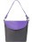 Женская сумка OrsOro D-104 Чёрный - фиолетовый - фото №3
