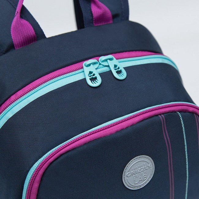 Рюкзак школьный Grizzly RG-163-3 синий - фото №8