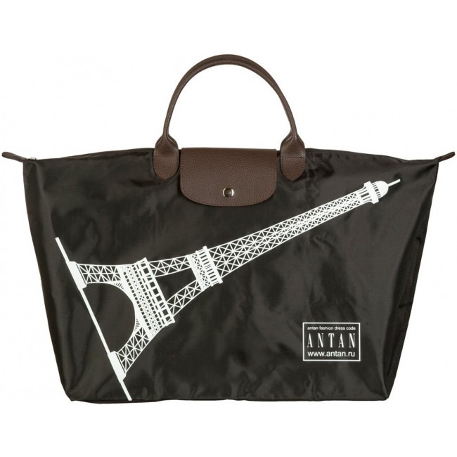 Дорожная сумка ANTAN 175 Eiffel tower black - фото №3