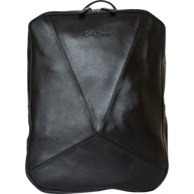 Кожаный рюкзак Carlo Gattini Lanciano 3066-01 Черный Black - фото №1