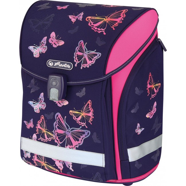 Школьный ранец Herlitz Midi new Rainbow Butterfly Фиолетовый - фото №2