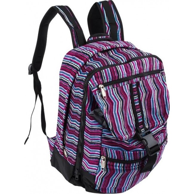 Рюкзак Polar П3820 Фиолетовый  в полоску - фото №1