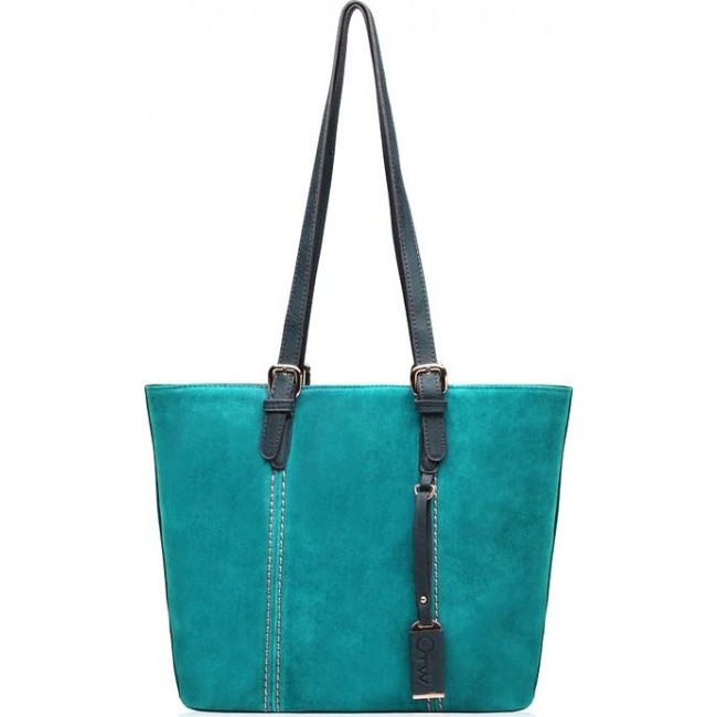 Женская сумка Trendy Bags B00469 (lightblue) Зеленый - фото №5