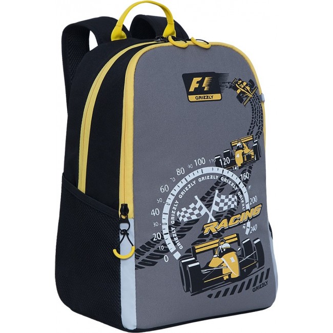 Рюкзак школьный Grizzly RB-151-4 желтый - фото №2