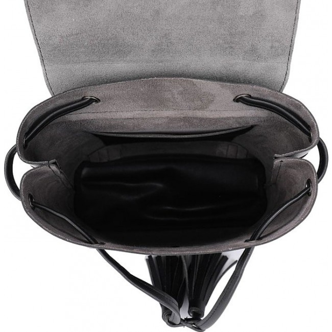 Женский кожаный рюкзак OrsOro DS-9007 Черный - фото №4