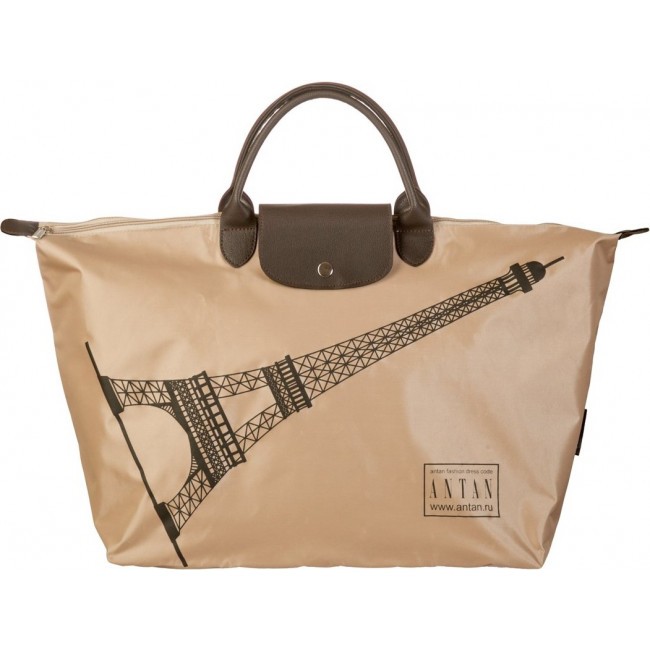 Дорожная сумка ANTAN 175 Eiffel tower beige - фото №3