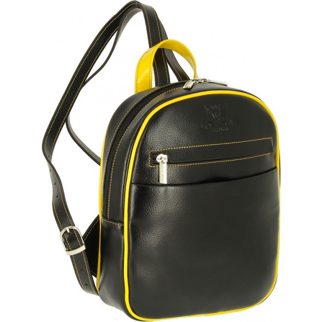 Женский рюкзак Versado VD189 Черный black/yellow - фото №1