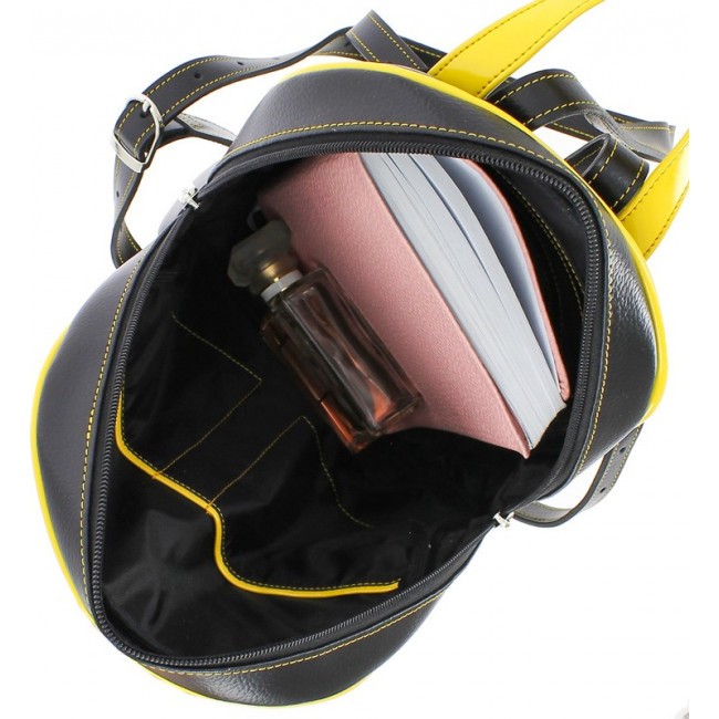 Женский рюкзак Versado VD189 Черный black/yellow - фото №3