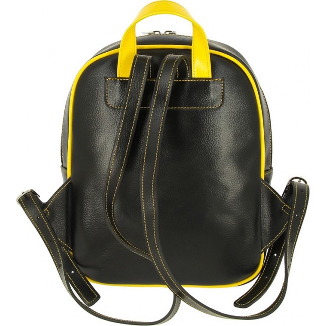 Женский рюкзак Versado VD189 Черный black/yellow - фото №4