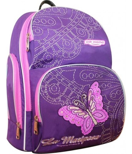 Рюкзак Dr.Kong Z989 С Фиолетовый бабочки- фото №1