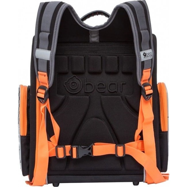 Школьный рюкзак для младших классов Orange Bear S-18 Гоночная машина Черный - фото №3