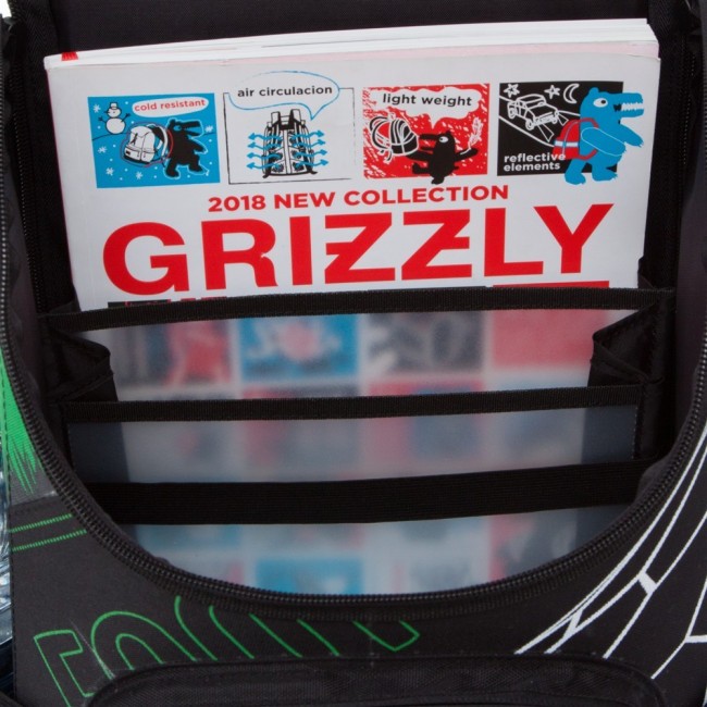 Рюкзак Grizzly RAn-083-1 Черный-зеленый - фото №6