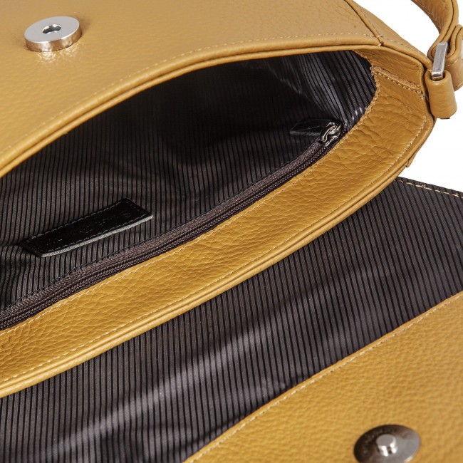 Женская сумка через плечо Sergio Belotti 7080 mustard Caprice Горчичный - фото №4