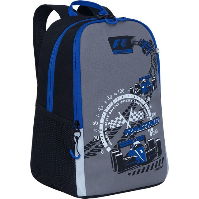 Рюкзак школьный Grizzly RB-151-4 синий - фото №2