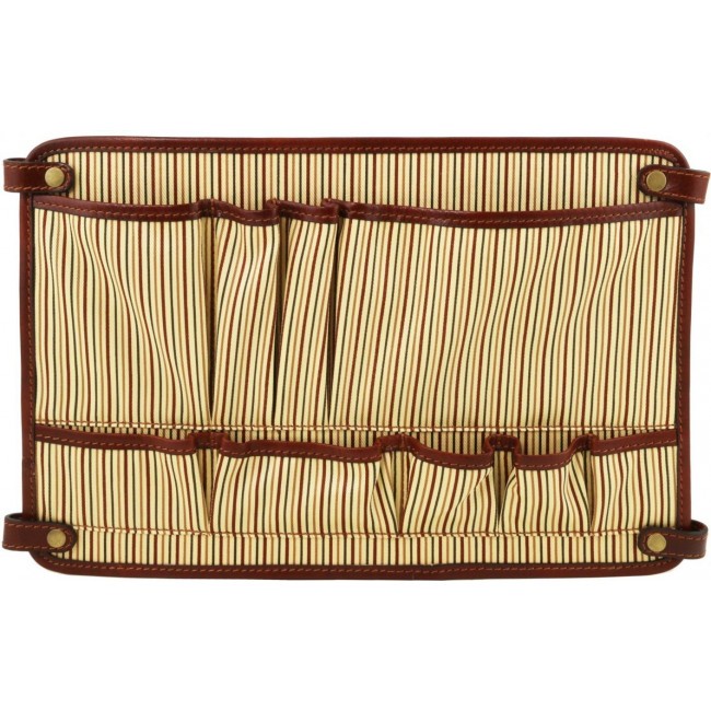 Кожаный портфель для ноутбука Tuscany Leather Alessandria TL141448 Коричневый - фото №10