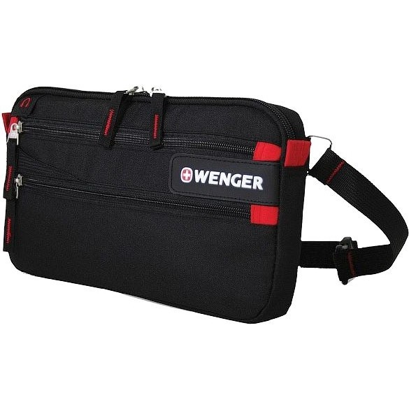 Сумка на пояс Wenger WAIST BAG Черно-красный - фото №1