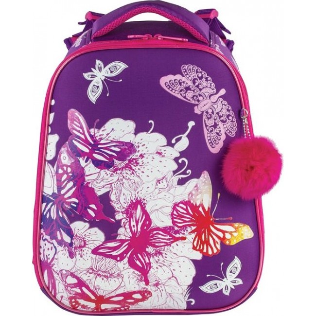Рюкзак Brauberg Premium Бабочки (фиолетовый) - фото №1