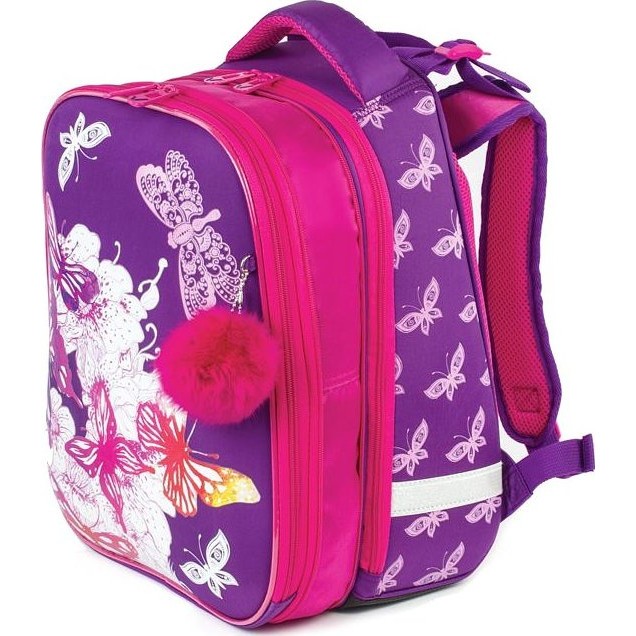 Рюкзак Brauberg Premium Бабочки (фиолетовый) - фото №3