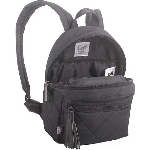 Рюкзак Caterpillar Quilted Mini Backpack Molly черный - фото №5