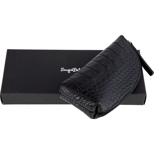 Ключница Sergio Belotti 7402 croco black - фото №2