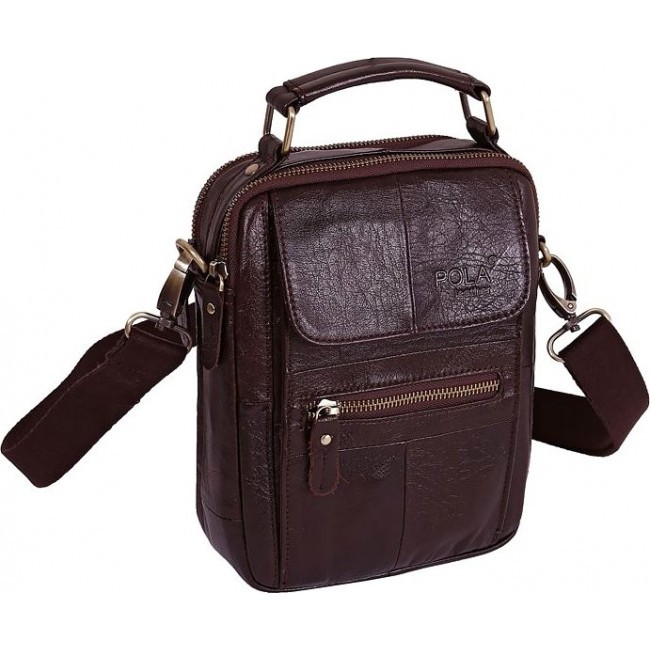 Мужская сумка Pola 5121 Темно-коричневый - фото №1