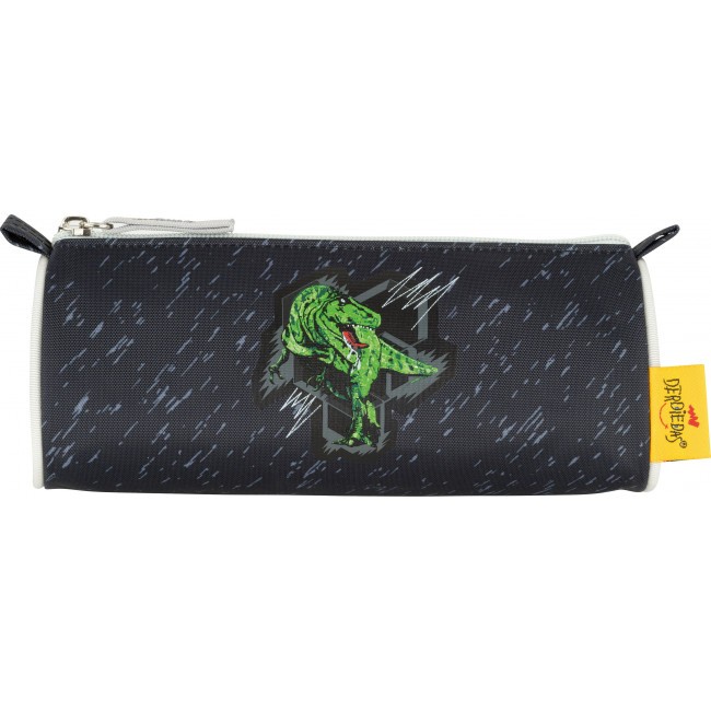 Школьный ранец DerDieDas Ergoflex Superlight с наполнением зеленый динозавр Черный - фото №9