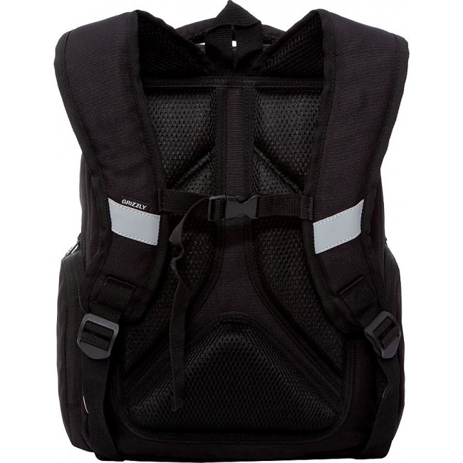 Рюкзак школьный Grizzly RG-165-1 черный - фото №4