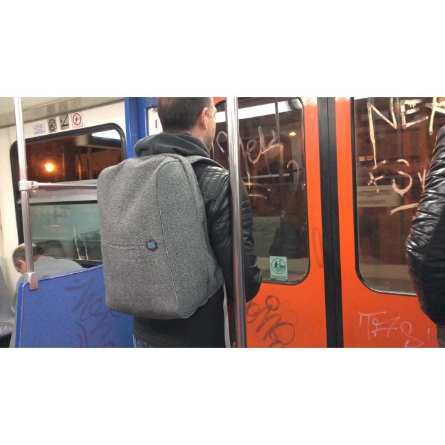 Рюкзак BG Berlin MetroBag Cut Resistant 17" Grey Серый - фото №21