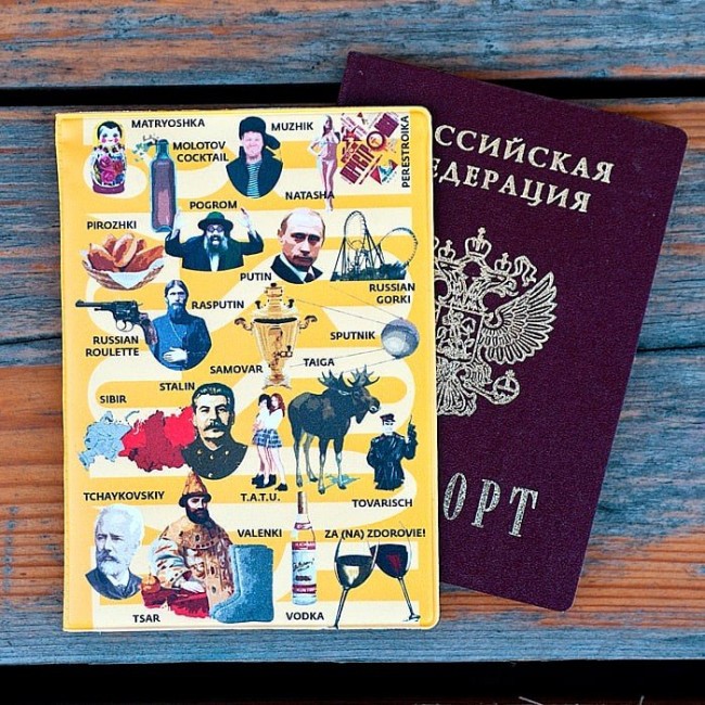 Обложка для паспорта Kawaii Factory Обложка для паспорта Русский словарь (цветная) - фото №2