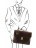 Кожаный портфель для ноутбука Tuscany Leather Alessandria TL141448 Темно-коричневый - фото №4