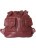 Рюкзак из натуральной кожи Ricadi Verdura Вишневый - фото №4