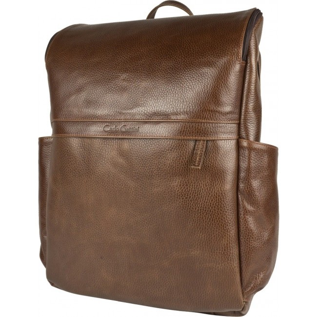 Кожаный рюкзак Carlo Gattini Tornato 3076-94 Темно-терракотовый Brown - фото №1