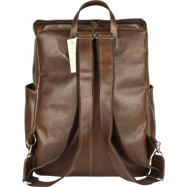 Кожаный рюкзак Carlo Gattini Tornato 3076-94 Темно-терракотовый Brown - фото №3