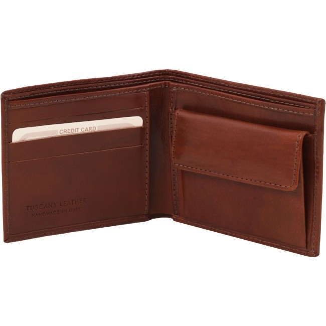 Кожаный бумажник Tuscany Leather  TL140761 Черный - фото №2