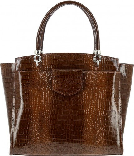 Женская сумка Versado B533 Brown croco Коричневый кроко- фото №1