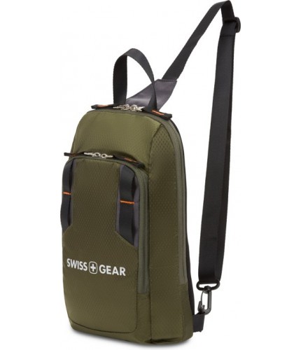 Рюкзак SwissGear 3992606550 Зеленый/оранжевый- фото №1