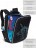 Рюкзак школьный Grizzly RG-165-1 черный-голубой - фото №5