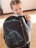 Рюкзак школьный Grizzly RG-165-1 черный-голубой - фото №11