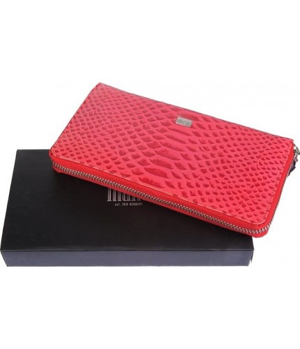 Кошелек женский Mano 20151 Croco Red Кроко Красный- фото №1