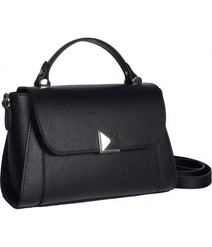 Женская сумочка BRIALDI Laura (Лаура) saffiano black- фото №1