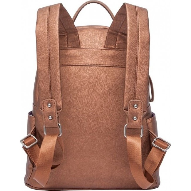 Кожаный рюкзак для девушки OrsOro D-236 Бронза - фото №3