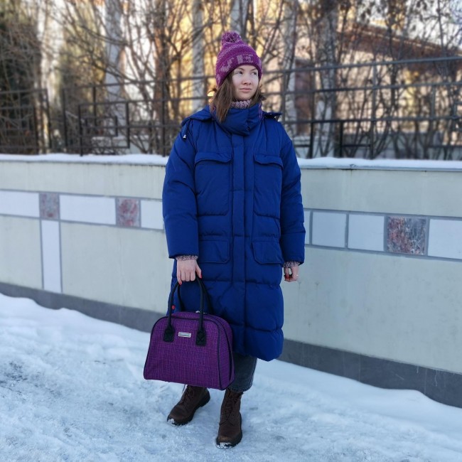 Дорожная сумка Polar П7117 Фиолетовый - фото №6