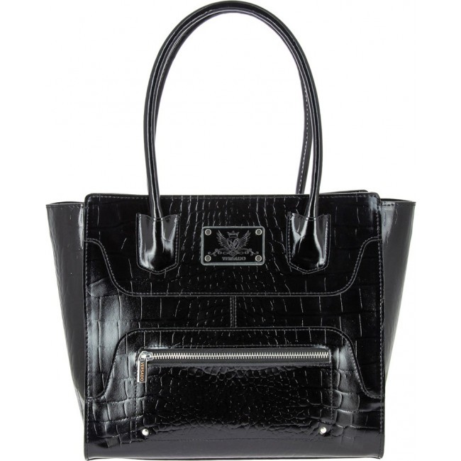 Женская сумка Versado B428 Black croco Черный кроко - фото №1