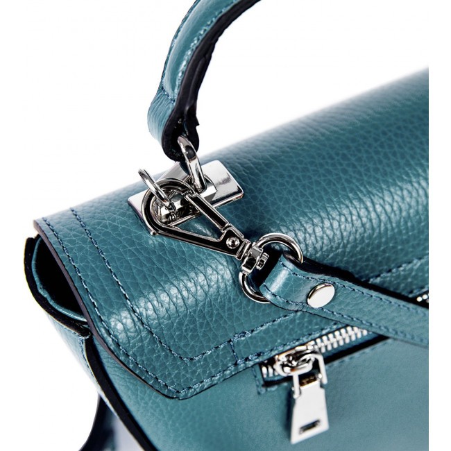 Женская сумочка на плечо BRIALDI Viola (Виола) relief turquoise - фото №11