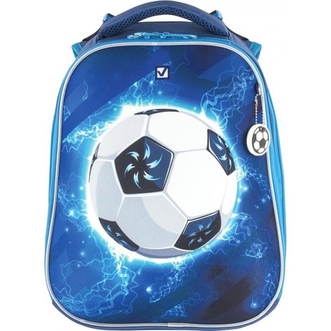 Рюкзак Brauberg Premium Футбольный мяч (синий) - фото №2