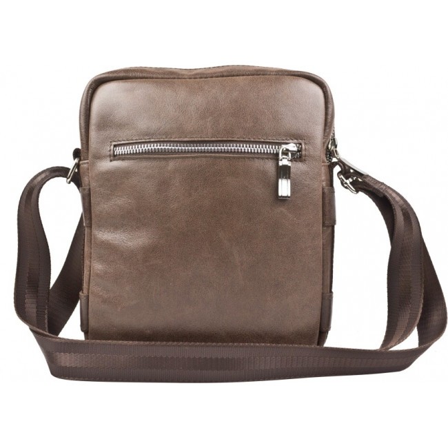 Кожаная мужская сумка Carlo Gattini Luviera 5048-02 Brown Темно-коричневый - фото №3