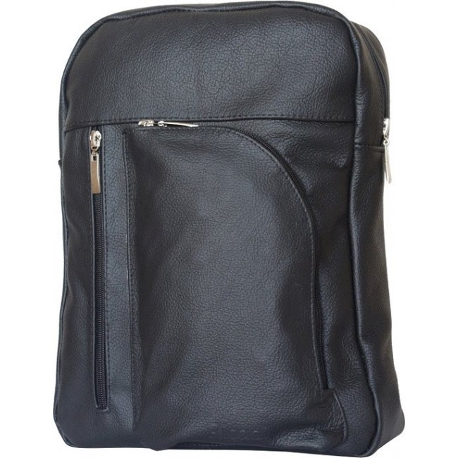 Рюкзак из кожи на одно плечо Ricadi Roncolo Черный - фото №2