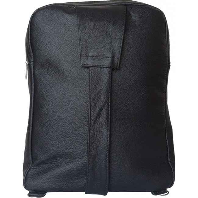 Рюкзак из кожи на одно плечо Ricadi Roncolo Черный - фото №3