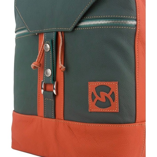 Рюкзак Sofitone RM 002 C7-B4 Зеленый-Терракот - фото №4